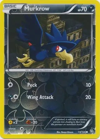 Dragons Exalted Murkrow #72/124 reverse holo